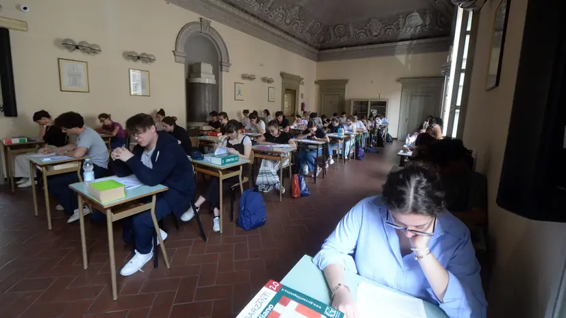 La prima prova al liceo Arnaldo - Foto Marco Ortogni/Neg © www.giornaledibrescia.it