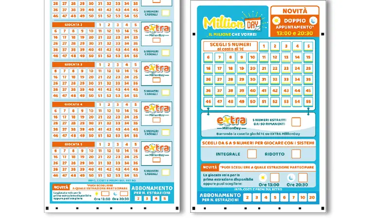 Le schedine per giocare