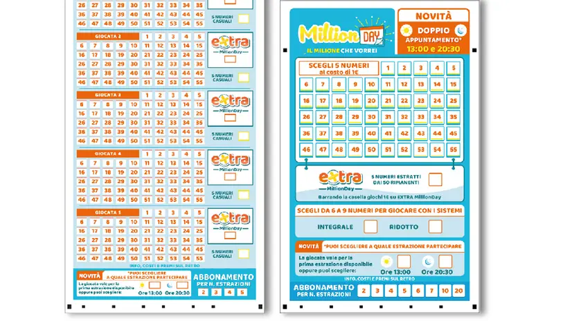 Le schedine per giocare