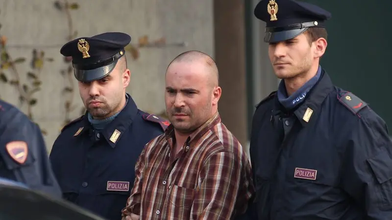 Mario Albanese il giorno dell'arresto