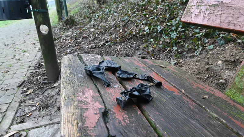 Palloncini ritrovati a Poncarale - Foto Gabriele Strada/Neg © www.giornaledibrescia.it