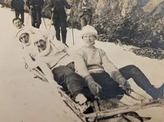 I fratelli Agostino e Gaetano Lanfranchi sul bob