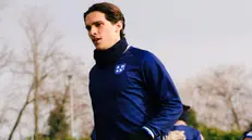 Mallamo durante il suo primo allenamento a Salò - Media house Union Brescia