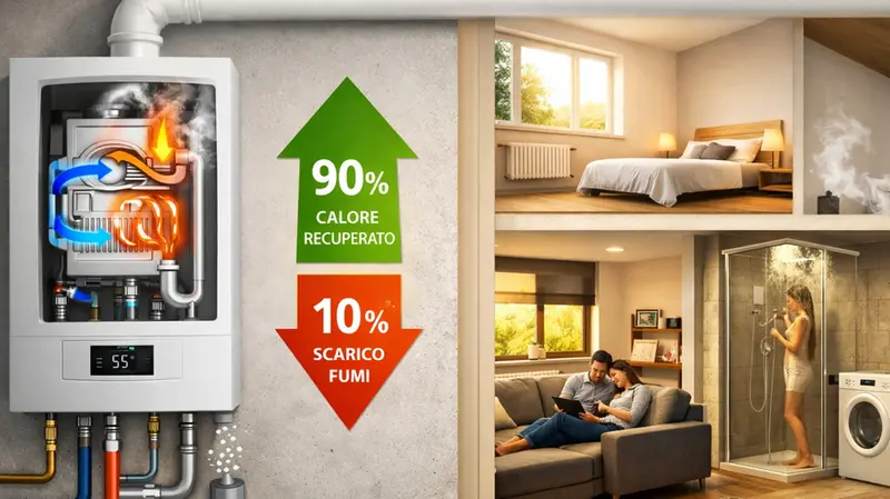 Le caldaie a condensazione hanno un funzionamento "green"