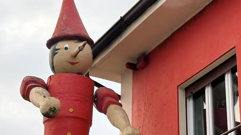 Un dettaglio del Pinocchio di Bandera - © www.giornaledibrescia.it