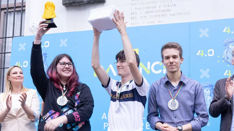 I vincitori di una scorsa edizione di Da Vinci 4.0