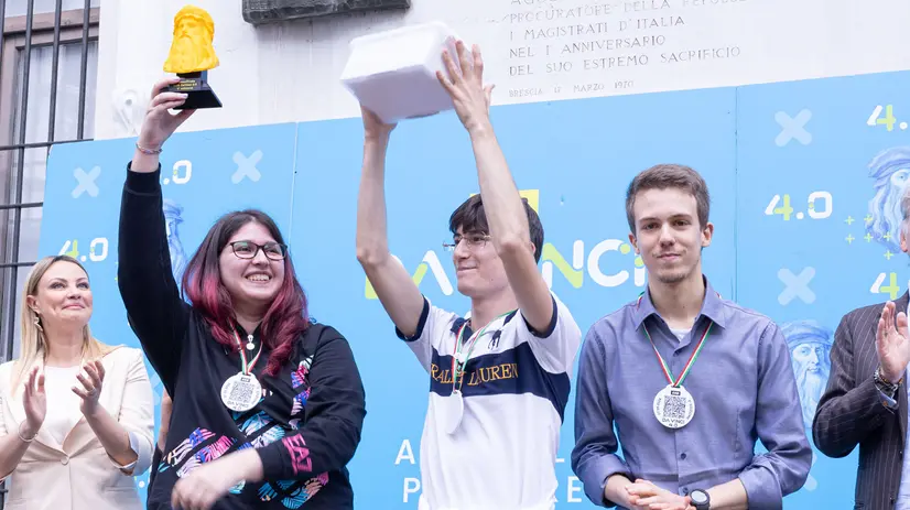 I vincitori di una scorsa edizione di Da Vinci 4.0