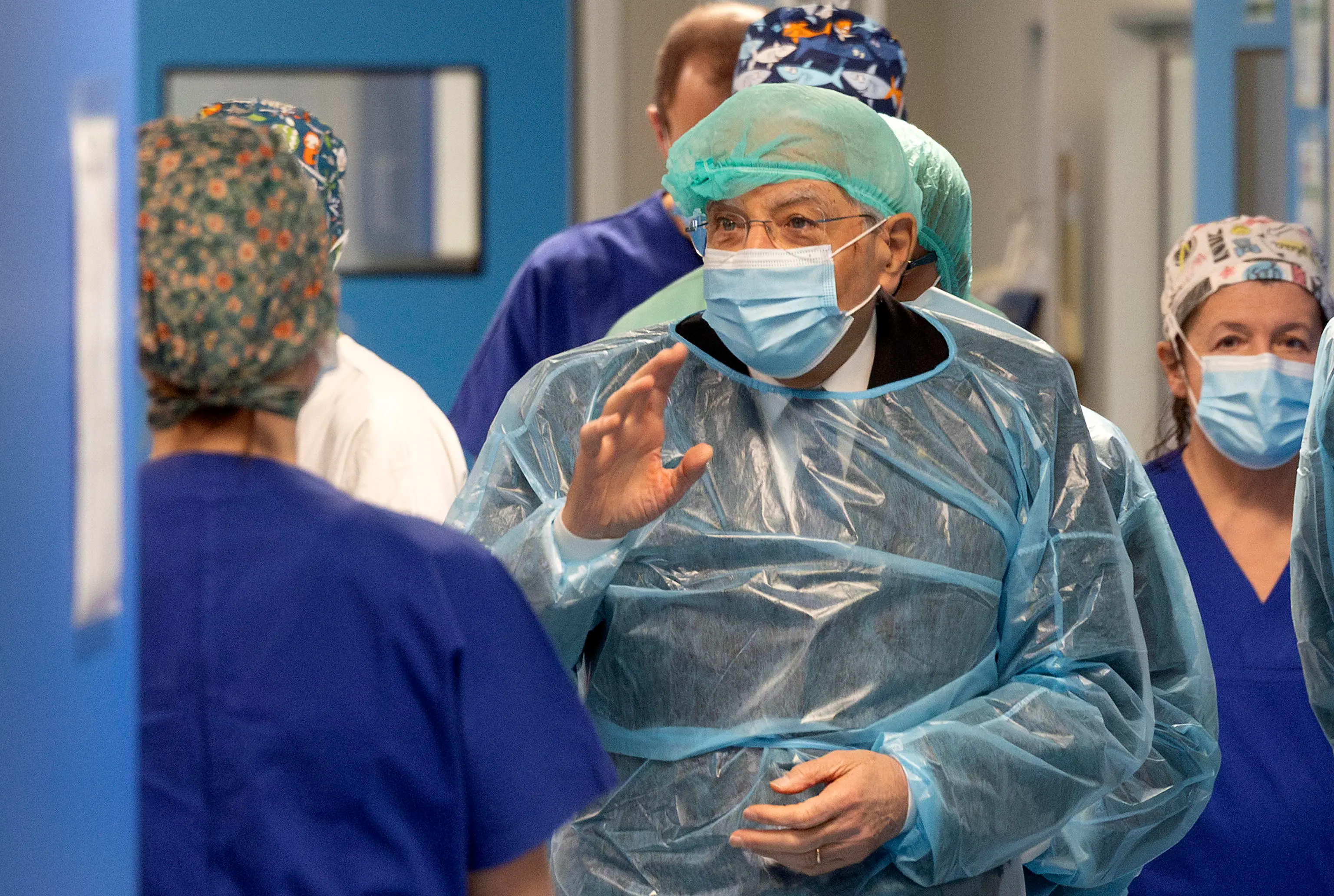 La visita di Sergio Mattarella al Niguarda di Milano