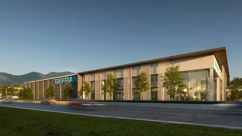 Il rendering del nuovo sito produttivo di Gefran a Provaglio - © www.giornaledibrescia.it