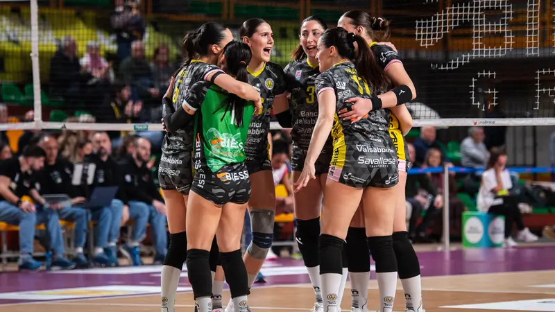 Esulta la Valsabbina - Foto Legavolley