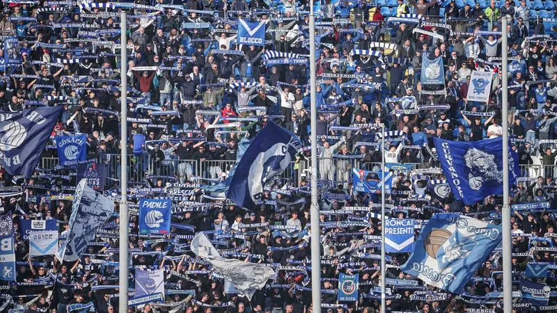 La Curva nord del Brescia - Foto New Reporter Nicoli © www.giornaledibrescia.it