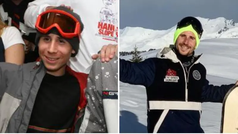 A sinistra un giovane Pietropoli a Torino 2006: a destra sulle piste di oggi © www.giornaledibrescia.it