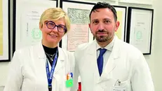 La direttrice di Radioterapia Huscher e il direttore sanitario Meloni - © www.giornaledibrescia.it