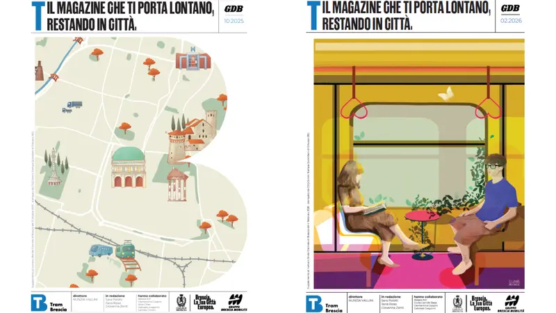 Le copertine dei primi due numeri di T