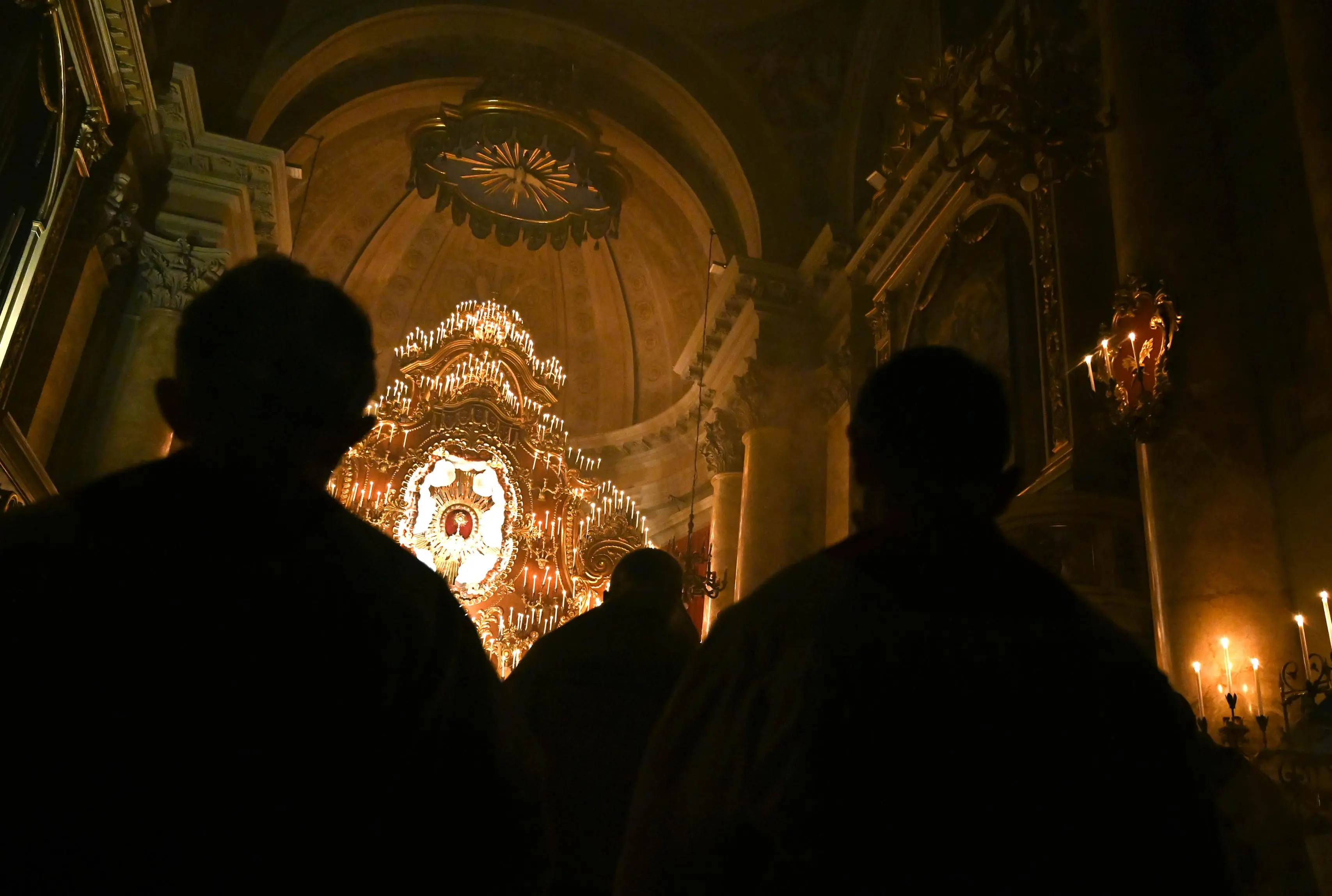 CRONACA CASTENEDOLO PARROCCHIA DI SAN BARTOLOMEO APOSTOLO 150 ANNI DEI TRIDUI VESPRI NELLA FOTO FUNZIONE DEI VESPRI 20/02/2022 newreporter©favretto