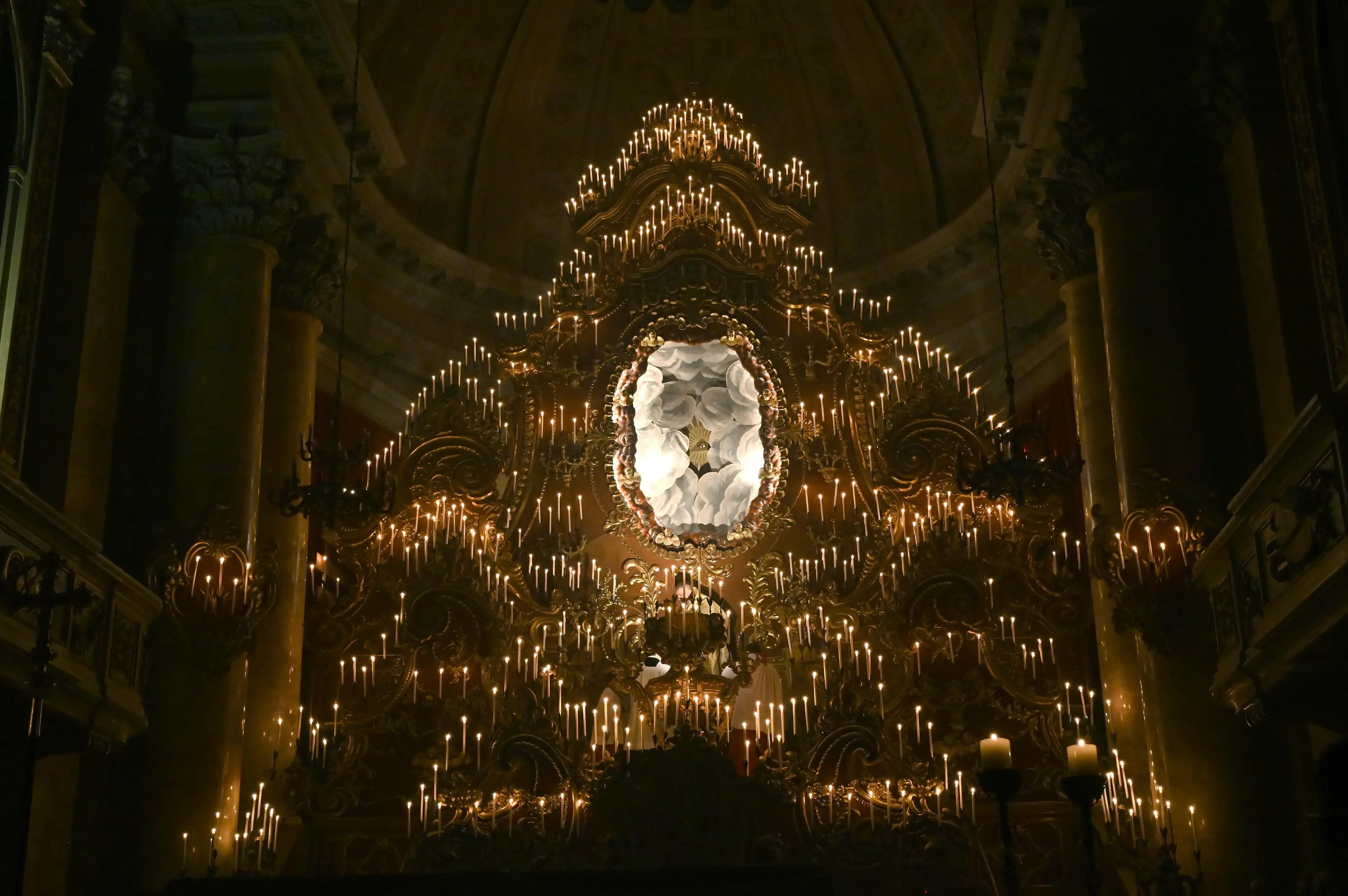 CRONACA CASTENEDOLO PARROCCHIA DI SAN BARTOLOMEO APOSTOLO 150 ANNI DEI TRIDUI VESPRI NELLA FOTO FUNZIONE DEI VESPRI 20/02/2022 newreporter©favretto