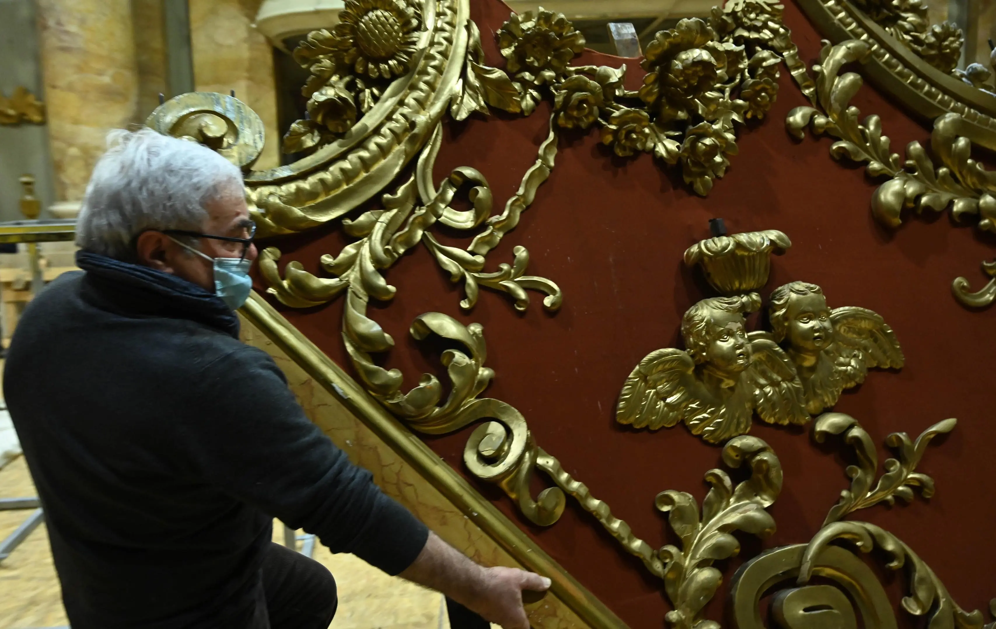 CRONACA CASTENEDOLO PARROCCHIA DI SAN BARTOLOMEO APOSTOLO 150 TRIDUI NELLA FOTO PREPARATIVI 15/02/2022 newreporter©favretto