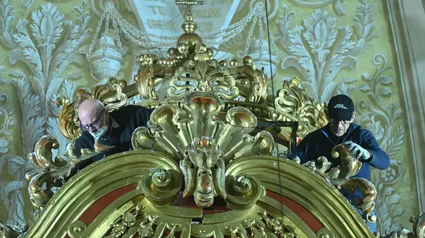 CRONACA CASTENEDOLO PARROCCHIA DI SAN BARTOLOMEO APOSTOLO 150 TRIDUI NELLA FOTO PREPARATIVI 15/02/2022 newreporter©favretto