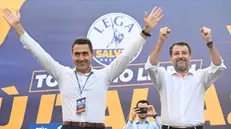 Roberto Vannacci e Matteo Salvini - Foto Ansa © www.giornaledibrescia.it