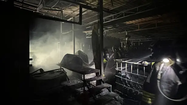 L'incendio all'Eurogalvano di Lodrino