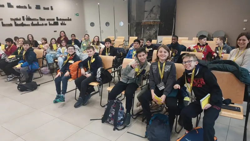 La quinta B della scuola primaria Canossi di Ospitaletto