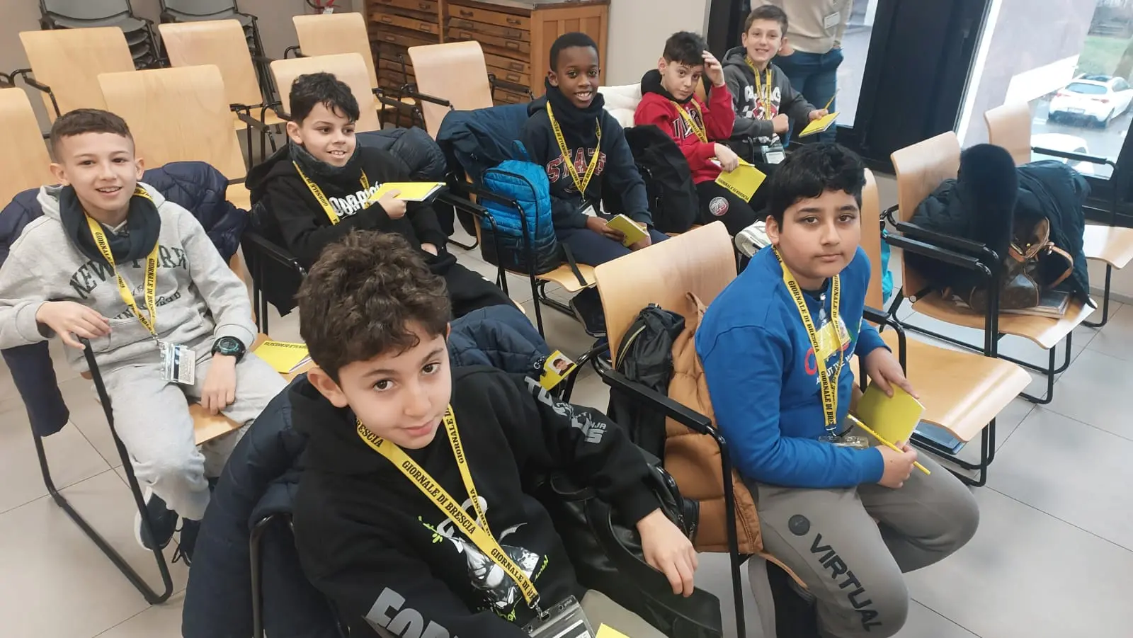 La quinta B della scuola primaria Canossi di Ospitaletto