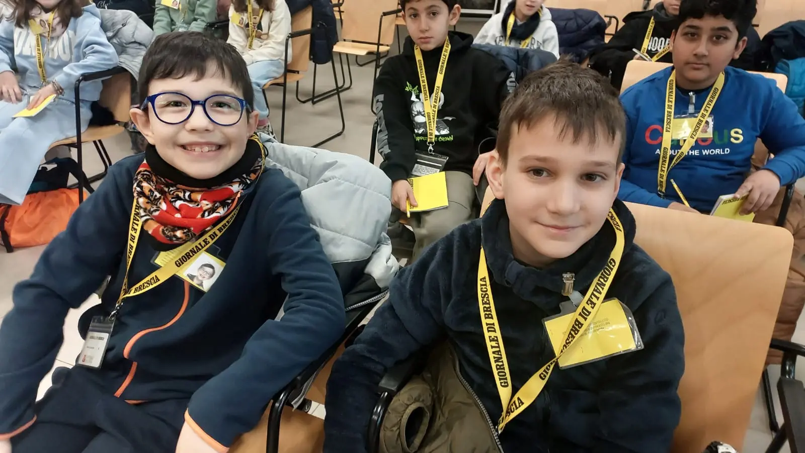 La quinta B della scuola primaria Canossi di Ospitaletto