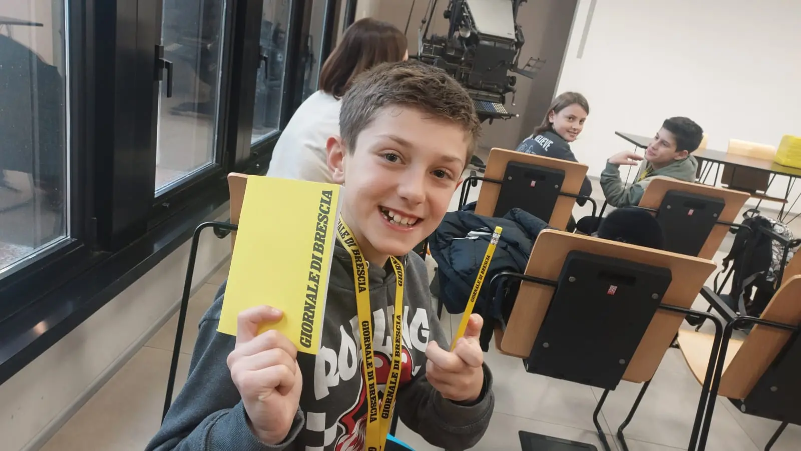 La quinta B della scuola primaria Canossi di Ospitaletto