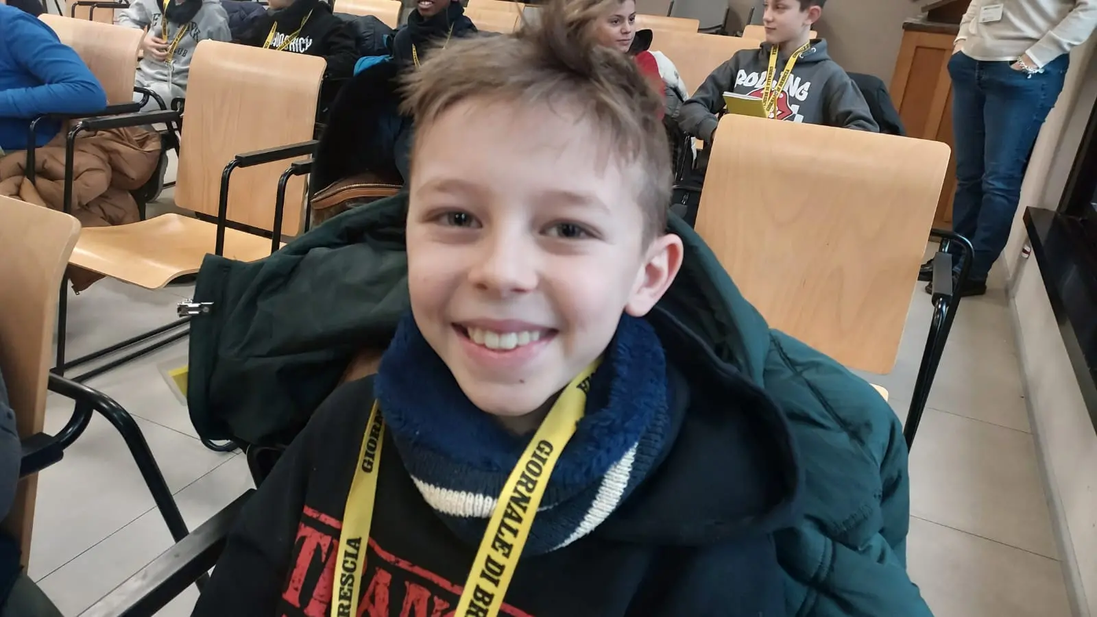 La quinta B della scuola primaria Canossi di Ospitaletto