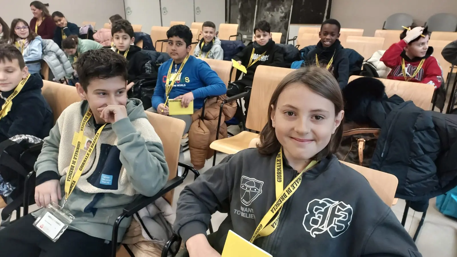 La quinta B della scuola primaria Canossi di Ospitaletto