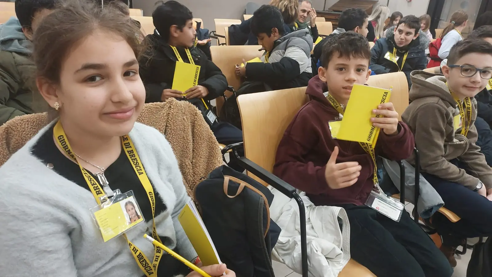 La quinta B della scuola primaria Canossi di Ospitaletto