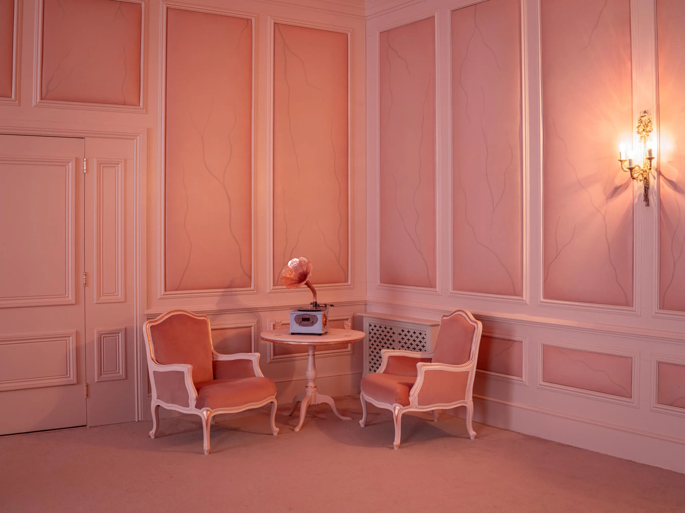 La camera di Catherine Earnshaw a Thrushcross Grange (courtesy Airbnb)