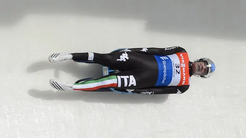 Armin Zöggeler in gara sullo slittino © www.giornaledibrescia.it