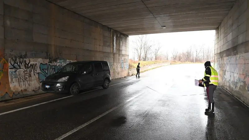 I rilievi dopo l'investimento - Foto Gabriele Strada/Neg © www.giornaledibrescia.it