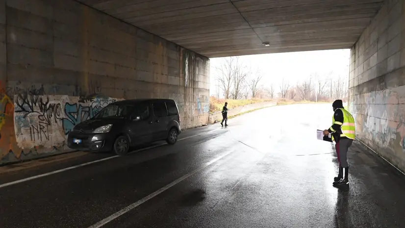 I rilievi dopo l'investimento - Foto Gabriele Strada/Neg © www.giornaledibrescia.it