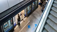 Una stazione della metro di Brescia