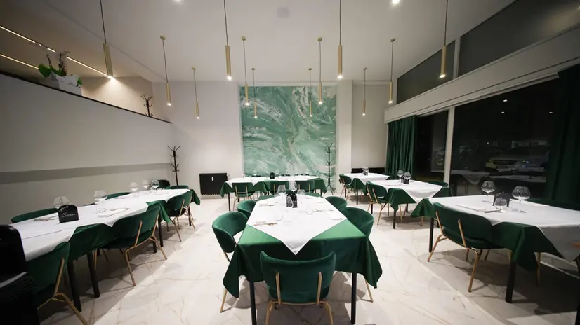 Gli interni del ristorante Da Ilaria