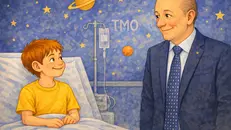 Tom insieme al presidente di Bcc Agrobresciano