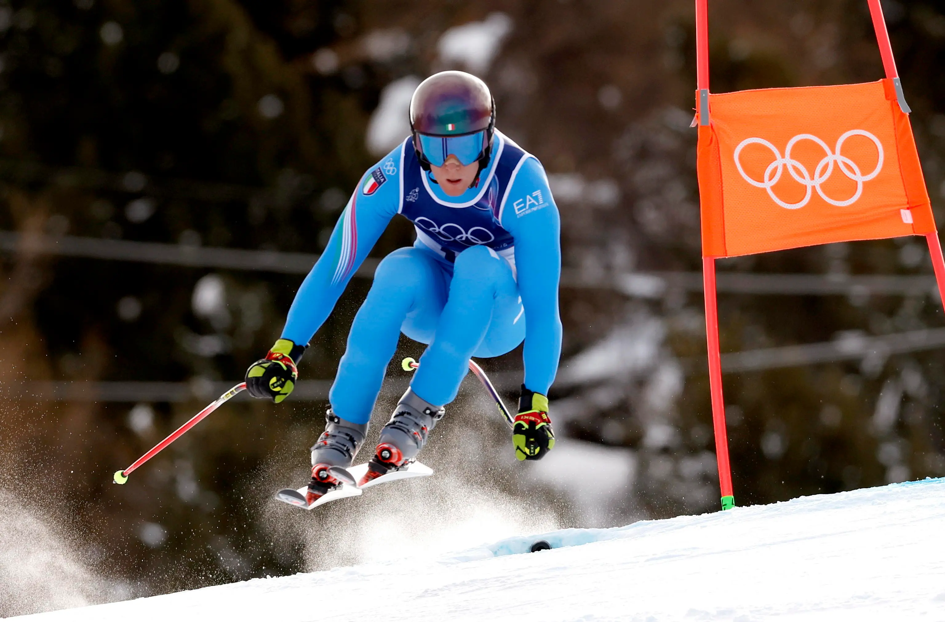 Olimpiadi, la discesa libera di Giovanni Franzoni a Bormio