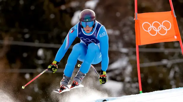 Olimpiadi, la discesa libera di Giovanni Franzoni a Bormio