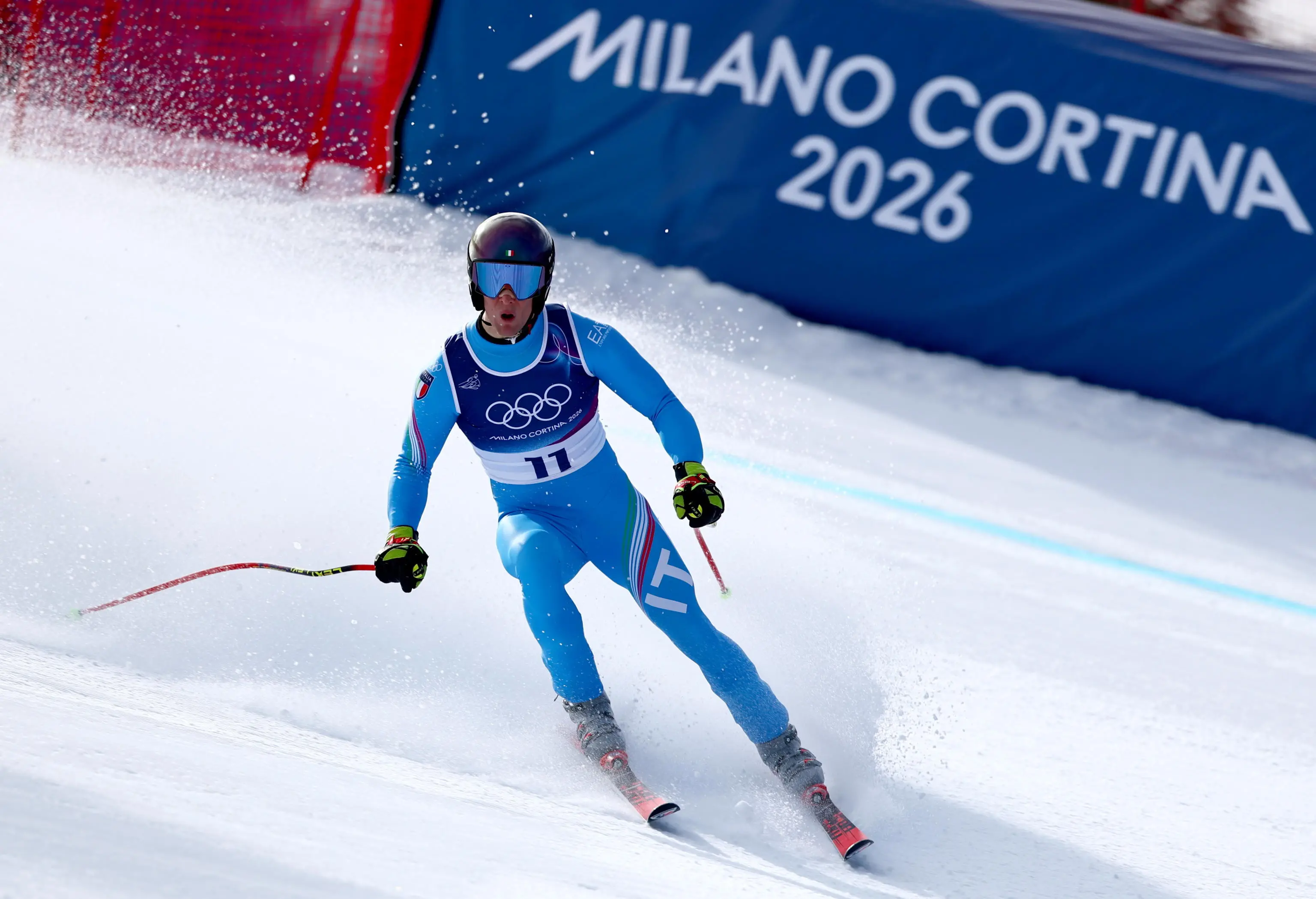 Olimpiadi, la discesa libera di Giovanni Franzoni a Bormio