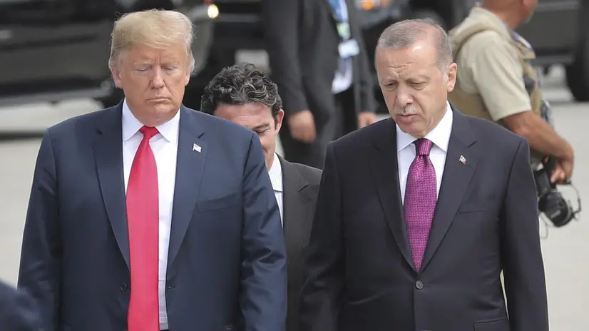 Trump ed Erdogan - Foto Ansa © www.giornaledibrescia.it