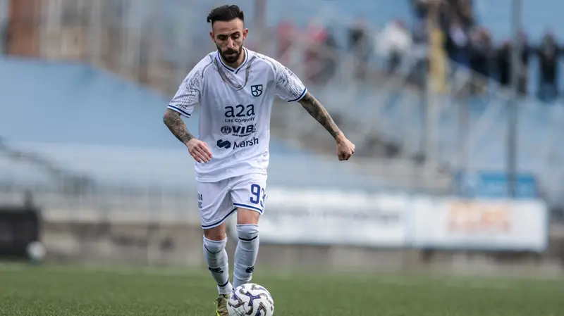 Manuel Marras in azione - Foto New Reporter Comincini © www.giornaledibrescia.it