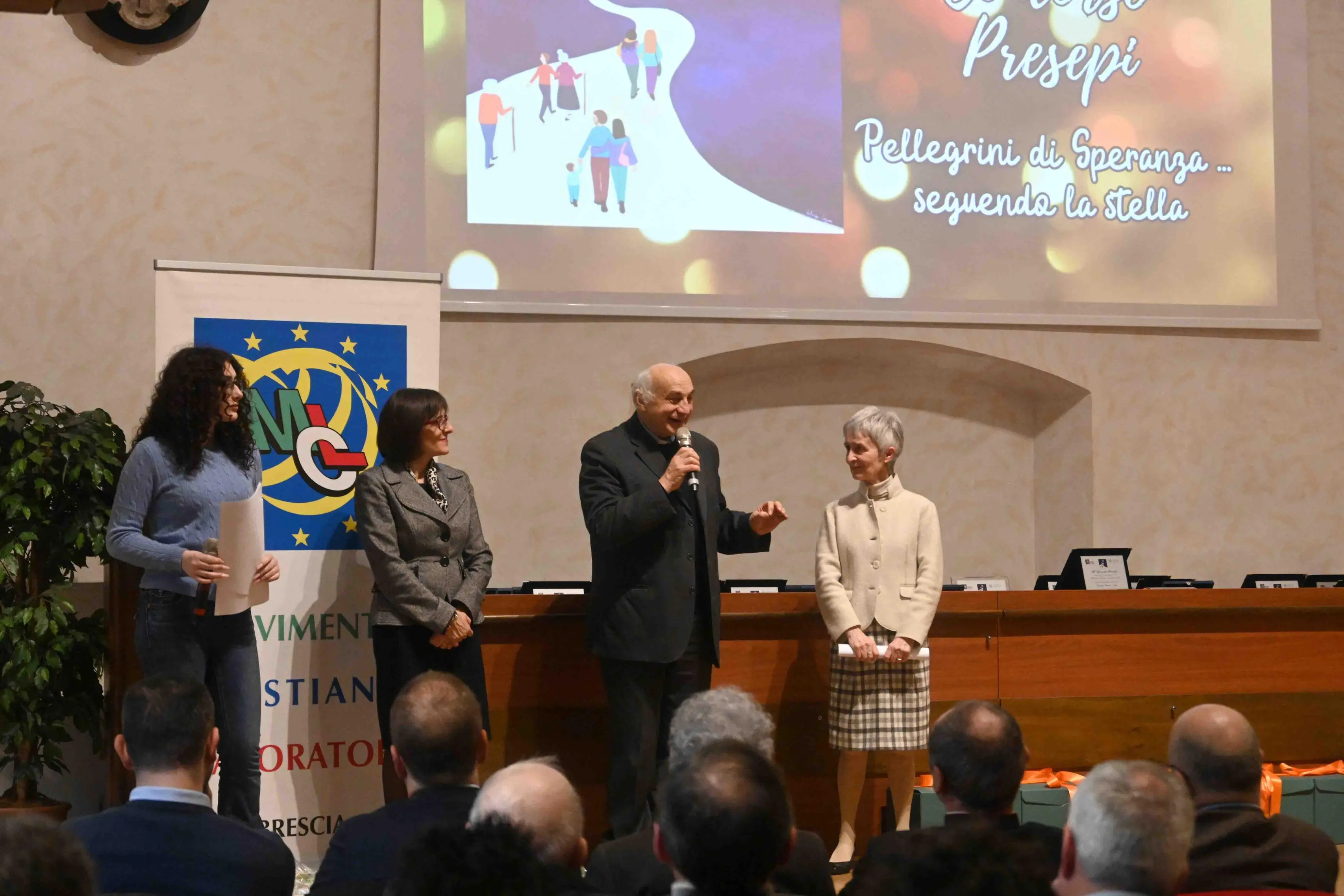 CRONACA BRESCIA AUDITORIUM CAPRETTI PREMIAZIONI CONCORSO PRESEPI MCL PER SANDRINI 07-02-2026 MARCO ORTOGNI NEW EDEN GROUP