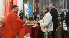 San Faustino, la cerimonia del Capèl