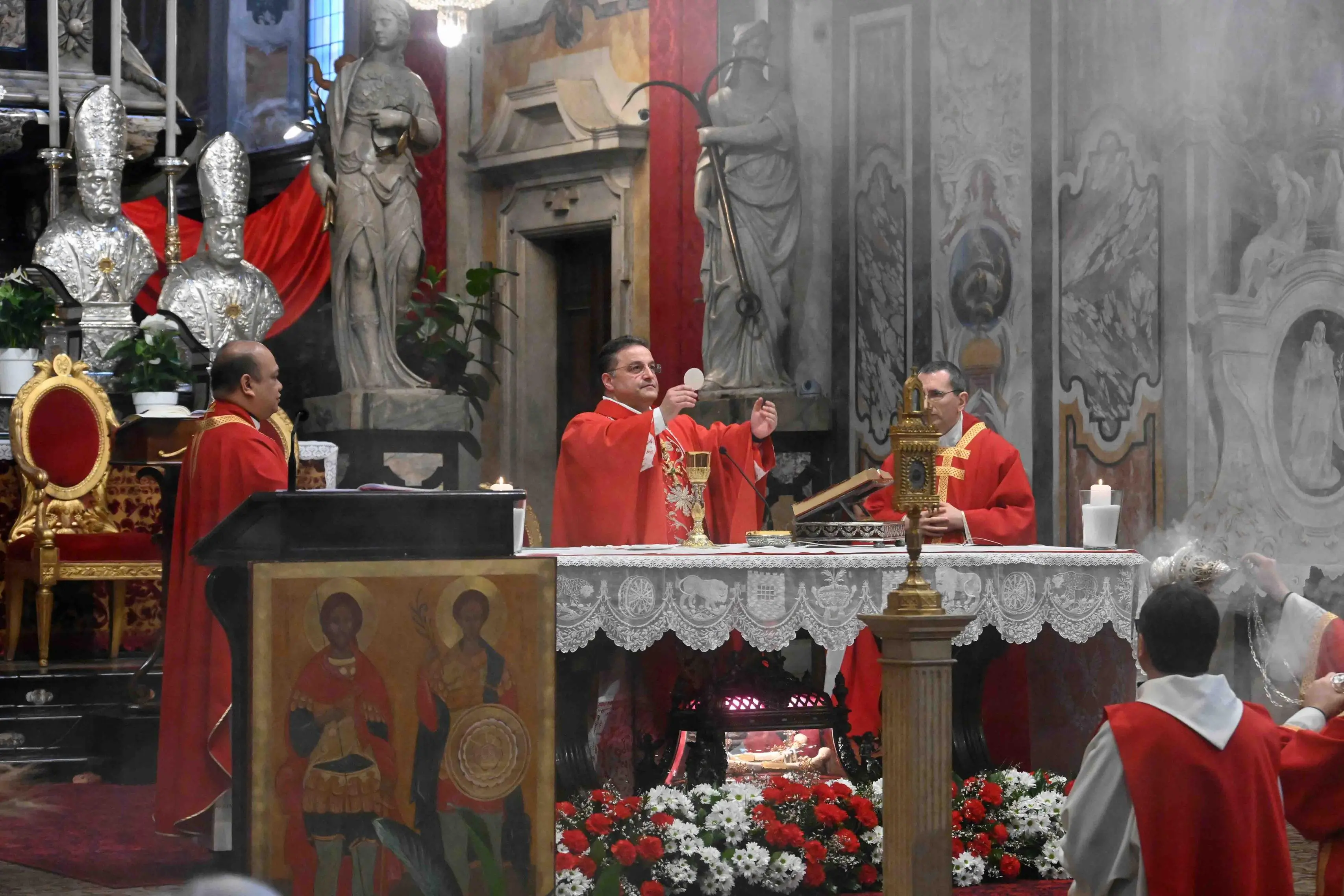 San Faustino, la cerimonia del Capèl