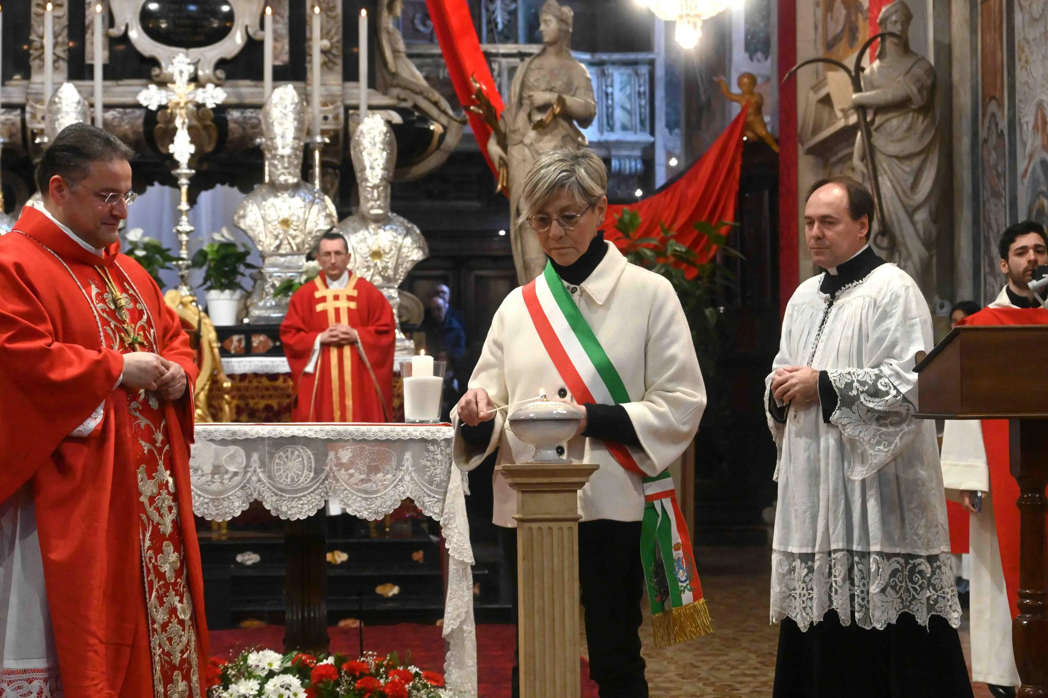San Faustino, la cerimonia del Capèl