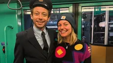 Natascia Galli con Valentino Rossi