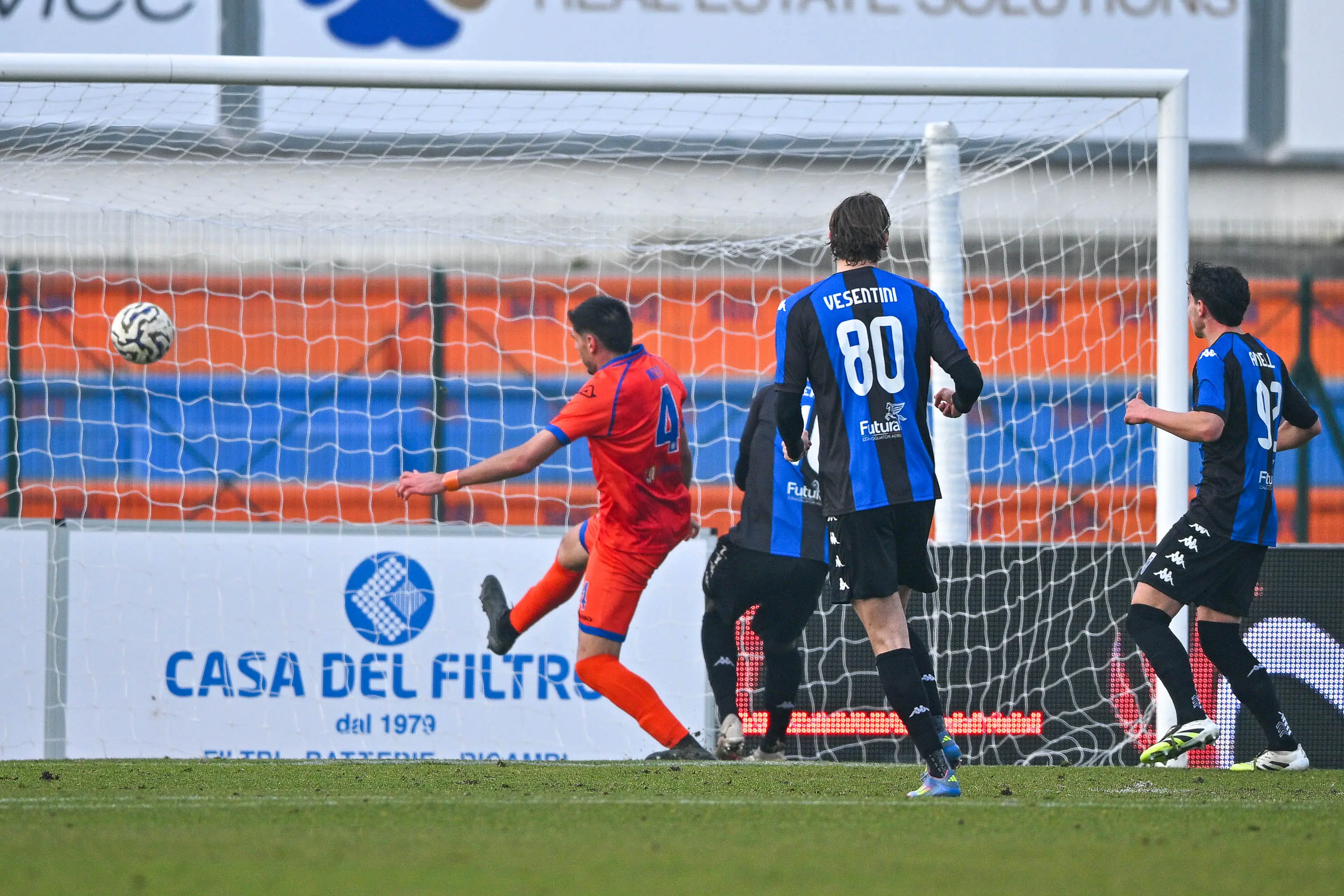 Sport Calcio Serie C Campionato stadio Gino Corioni AC Ospitaletto - Renate nella foto gol Joseph Ekuban (Renate) 08/02/2026 Biasi@newreporter