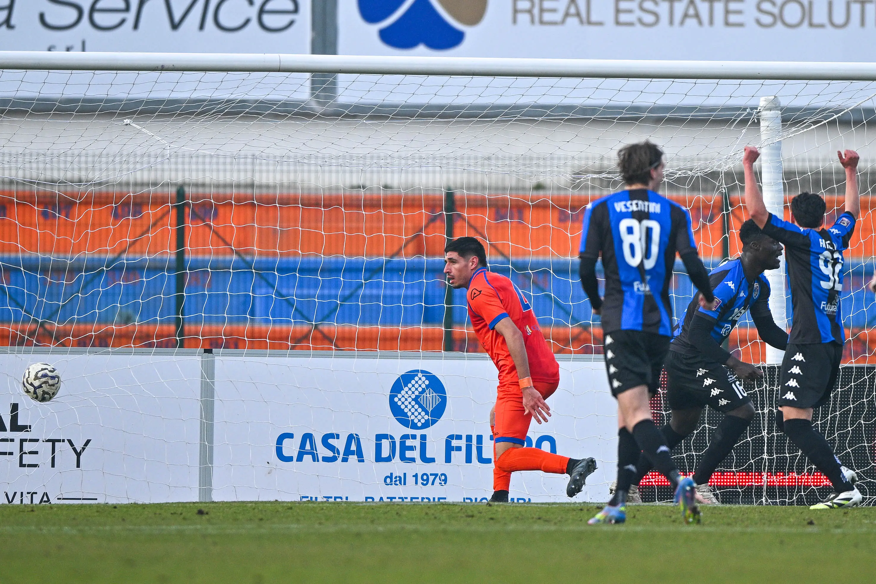 Sport Calcio Serie C Campionato stadio Gino Corioni AC Ospitaletto - Renate nella foto gol Joseph Ekuban (Renate) 08/02/2026 Biasi@newreporter